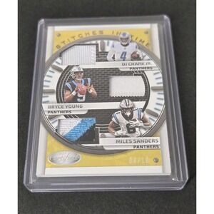 Bryce Young Patch Card 2023 Panini Certified Stitches In Time SITT-4 DJ Chark